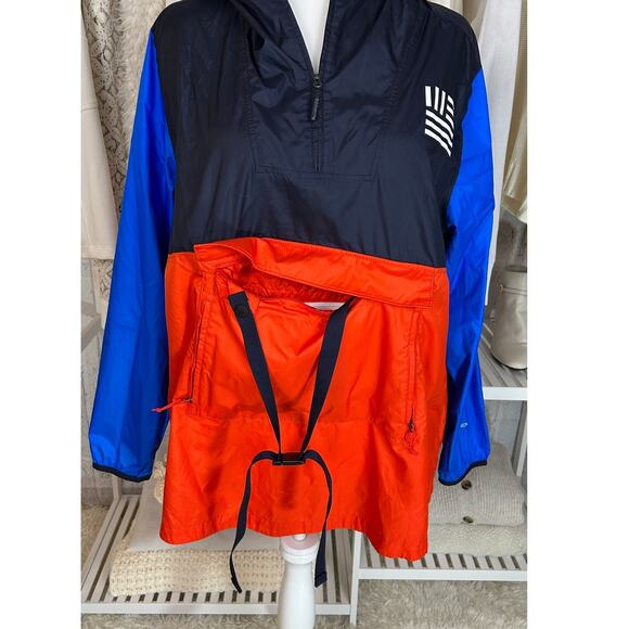 The North Face Women's Size XL Red White Blue USA Windwall Pullover #0493 - Picture 7 of 15